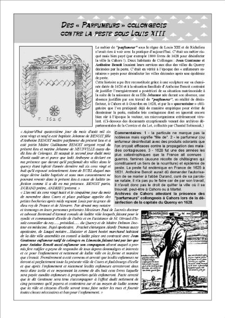 les parfumeurs collongeois au 17ème siècle